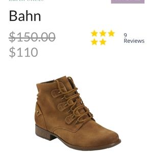 Earth boots Bahn in Bone Brown color
